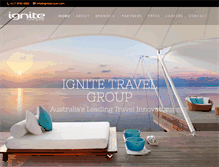 Tablet Screenshot of ignitetravel.com